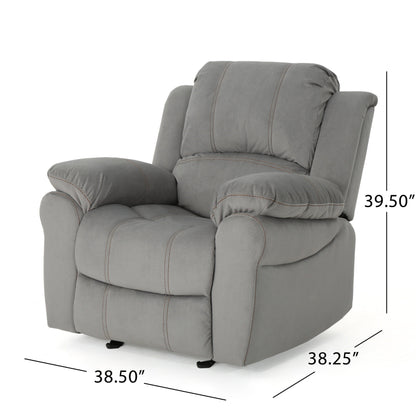 Fauteuil inclinable manuel Roomfitters, fauteuil relax pour salon et chambre, gris
