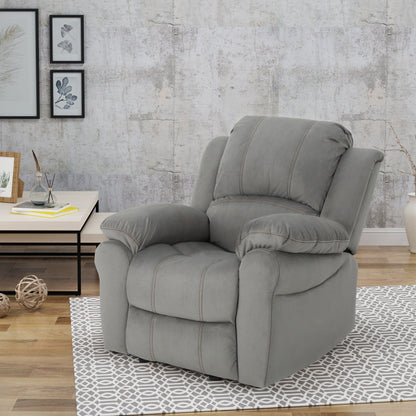 Fauteuil inclinable manuel Roomfitters, fauteuil relax pour salon et chambre, gris
