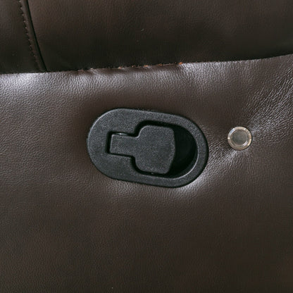 Causeuse inclinable manuelle Roomfitters avec rangement escamotable, deux porte-gobelets et design confortable