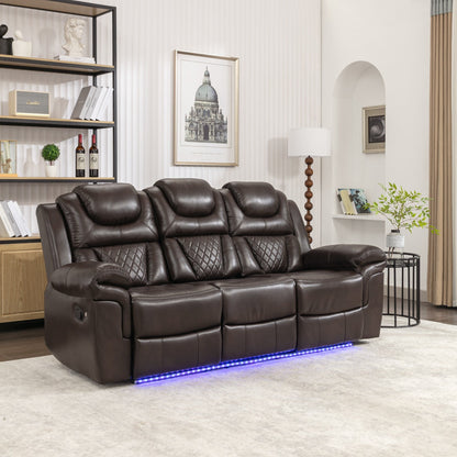 Fauteuil inclinable à bascule manuel Roomfitters avec console centrale, idéal pour le home cinéma dans le salon