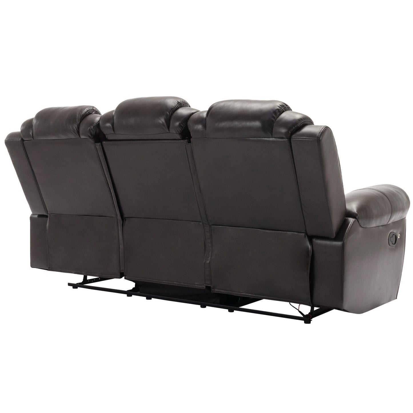 Fauteuil inclinable à bascule manuel Roomfitters avec console centrale, idéal pour le home cinéma dans le salon
