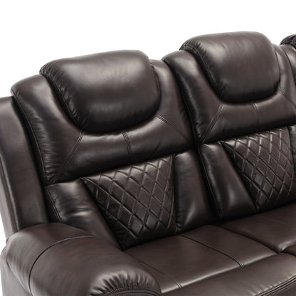 Fauteuil inclinable à bascule manuel Roomfitters avec console centrale, idéal pour le home cinéma dans le salon