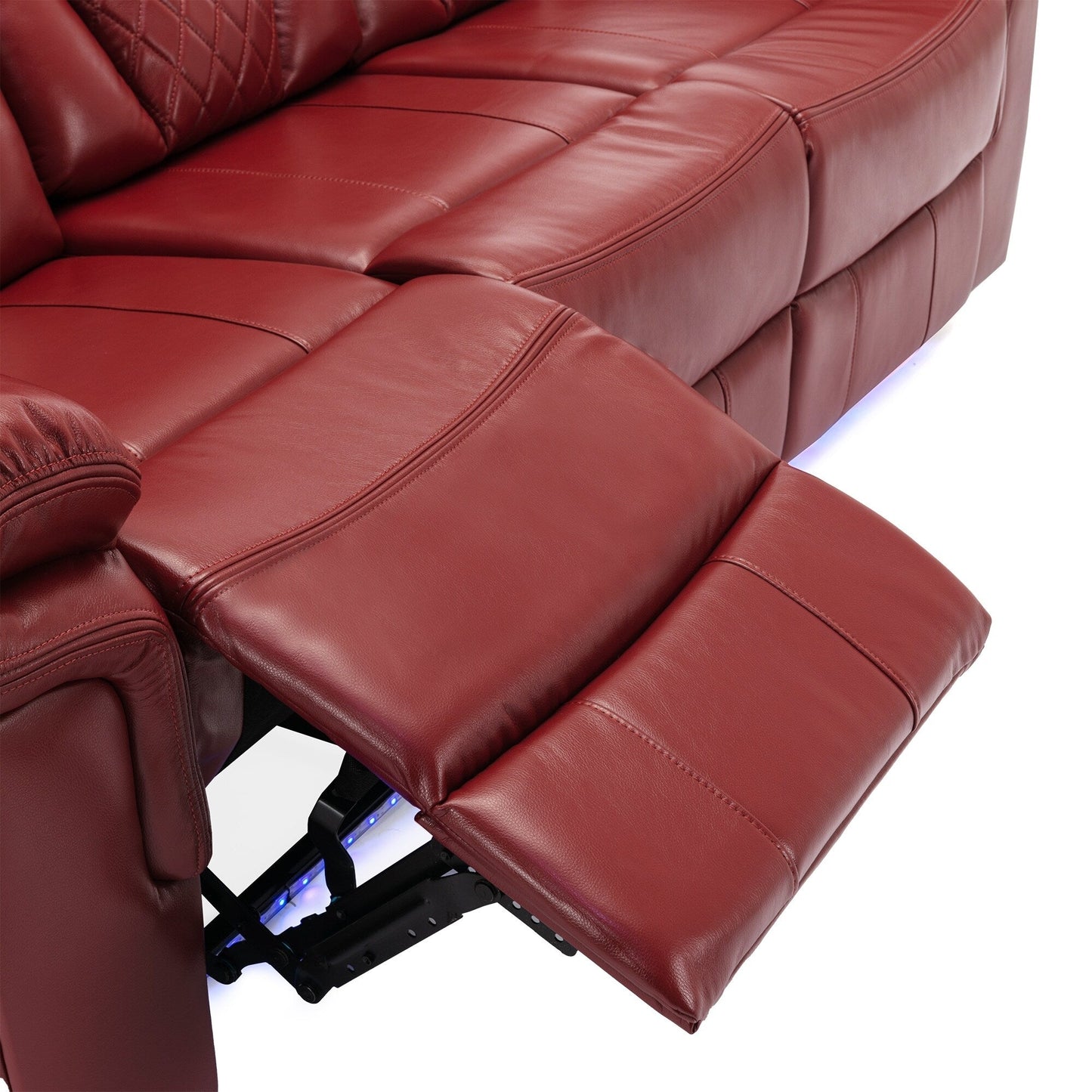 Fauteuil inclinable à bascule manuel Roomfitters avec console centrale, idéal pour le home cinéma dans le salon