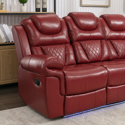 Fauteuil inclinable à bascule manuel Roomfitters avec console centrale, idéal pour le home cinéma dans le salon