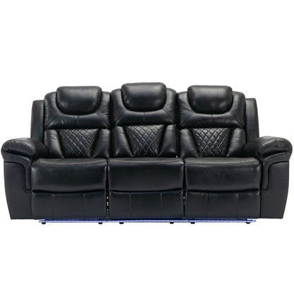 Fauteuil inclinable à bascule manuel Roomfitters avec console centrale, idéal pour le home cinéma dans le salon