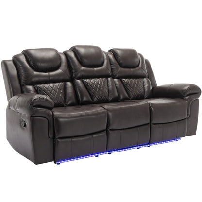 Fauteuil inclinable à bascule manuel Roomfitters avec console centrale, idéal pour le home cinéma dans le salon