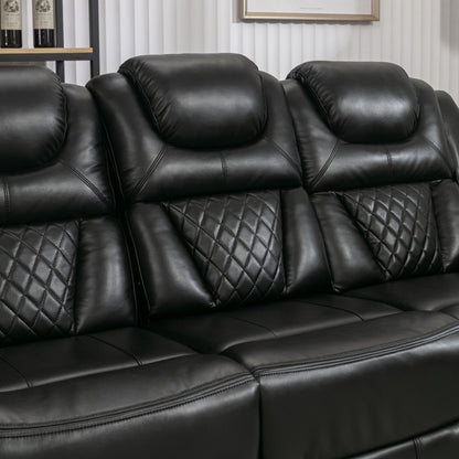 Fauteuil inclinable à bascule manuel Roomfitters avec console centrale, idéal pour le home cinéma dans le salon