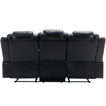 Fauteuil inclinable à bascule manuel Roomfitters avec console centrale, idéal pour le home cinéma dans le salon