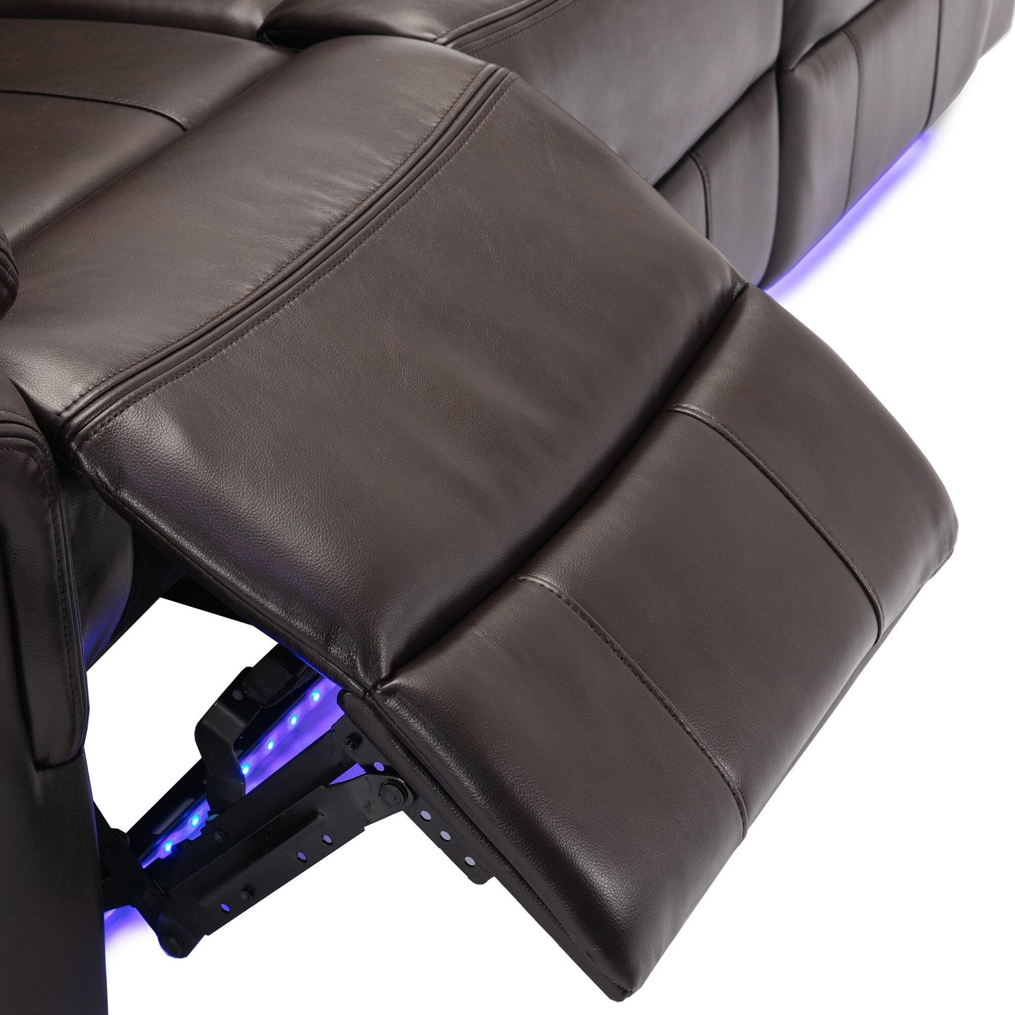 Fauteuil inclinable à bascule manuel Roomfitters avec console centrale, idéal pour le home cinéma dans le salon