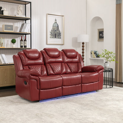 Fauteuil inclinable à bascule manuel Roomfitters avec console centrale, idéal pour le home cinéma dans le salon