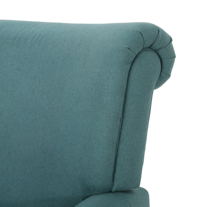 Fauteuil inclinable standard manuel Roomfitters, fauteuil de salon confortable pour salon et chambre, bleu sarcelle