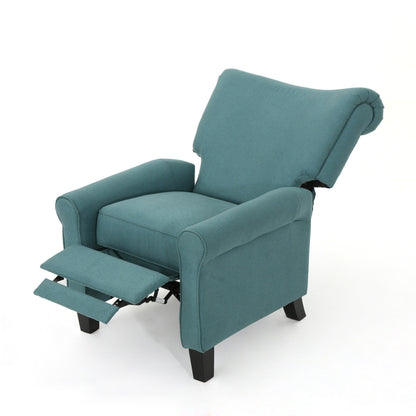 Fauteuil inclinable standard manuel Roomfitters, fauteuil de salon confortable pour salon et chambre, bleu sarcelle