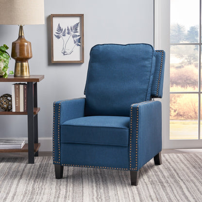 Fauteuil inclinable standard Roomfitters, fauteuil inclinable compact pour salon et chambre, bleu marine