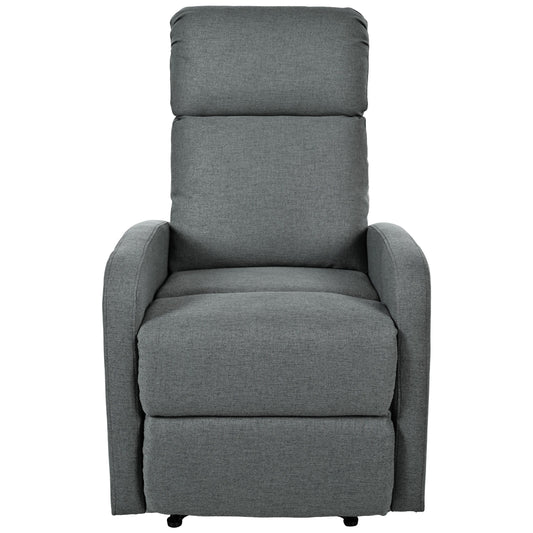 Fauteuil inclinable manuel moderne Roomfitters pour home cinéma, inclinable et réglable pour salon, anthracite