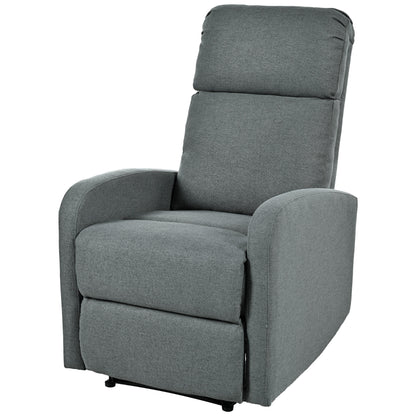 Fauteuil inclinable manuel moderne Roomfitters pour home cinéma, inclinable et réglable pour salon, anthracite
