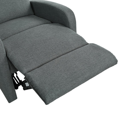 Fauteuil inclinable manuel moderne Roomfitters pour home cinéma, inclinable et réglable pour salon, anthracite