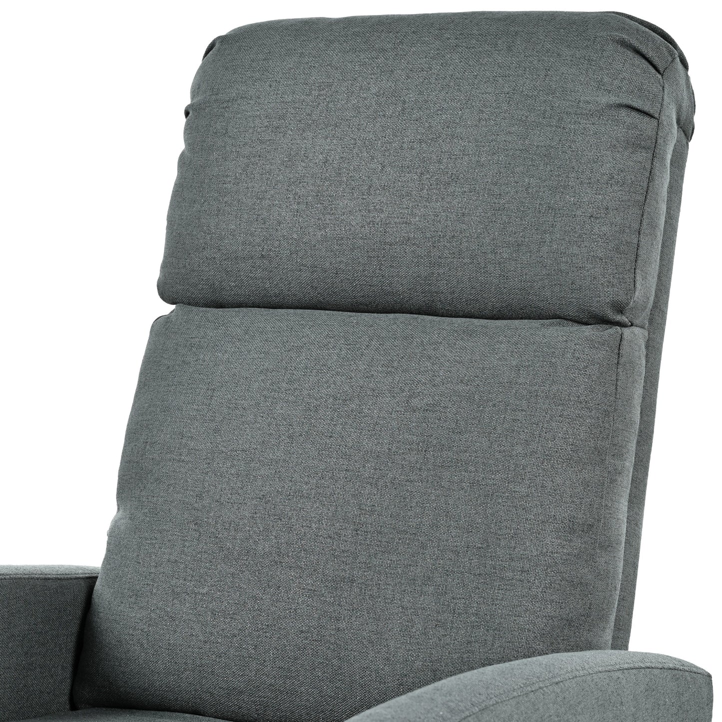 Fauteuil inclinable manuel moderne Roomfitters pour home cinéma, inclinable et réglable pour salon, anthracite