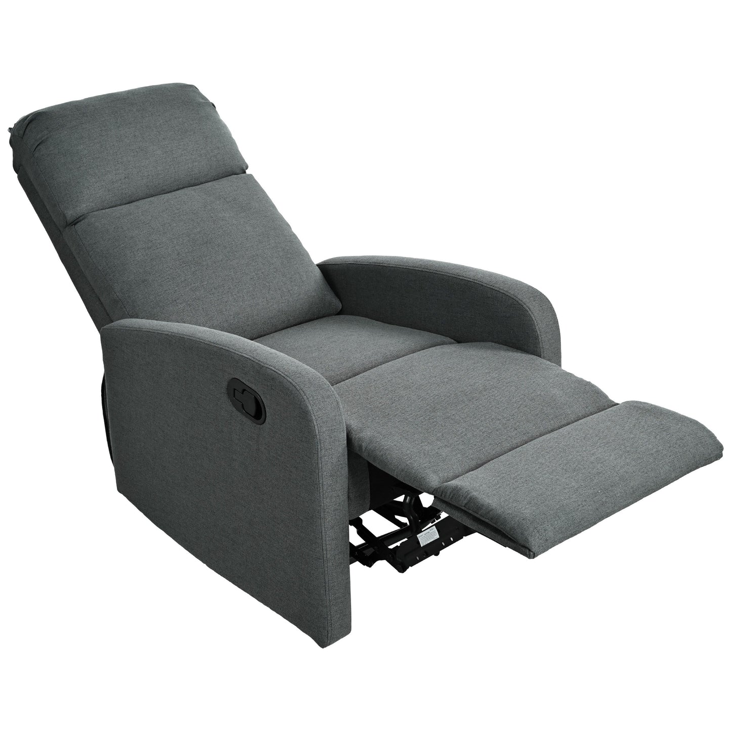 Fauteuil inclinable manuel moderne Roomfitters pour home cinéma, inclinable et réglable pour salon, anthracite