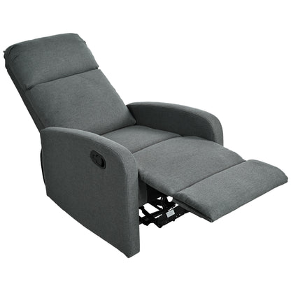Fauteuil inclinable manuel moderne Roomfitters pour home cinéma, inclinable et réglable pour salon, anthracite