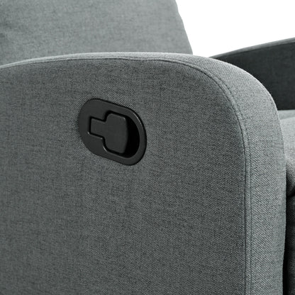 Fauteuil inclinable manuel moderne Roomfitters pour home cinéma, inclinable et réglable pour salon, anthracite