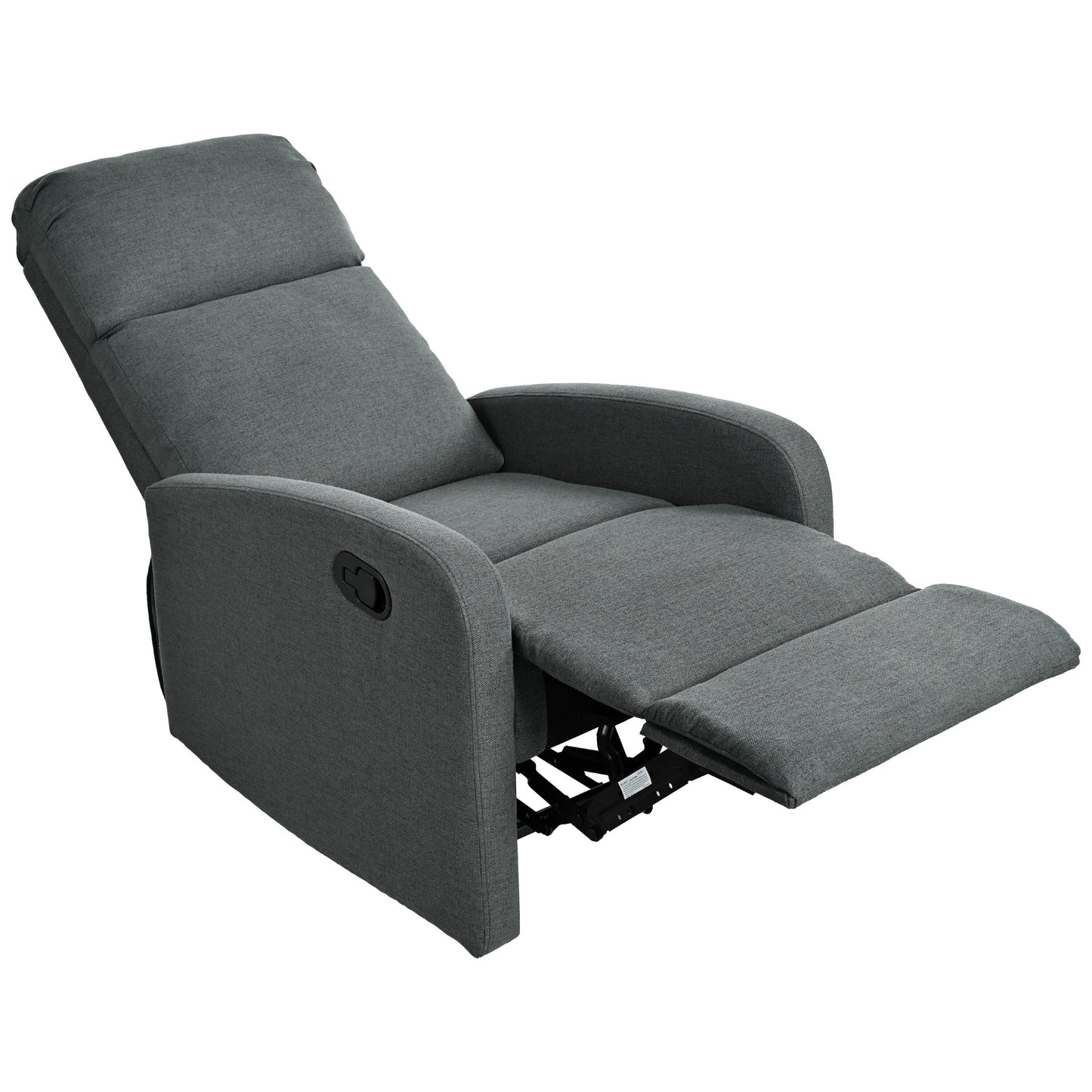 Fauteuil inclinable manuel moderne Roomfitters pour home cinéma, inclinable et réglable pour salon, anthracite