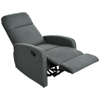 Fauteuil inclinable manuel moderne Roomfitters pour home cinéma, inclinable et réglable pour salon, anthracite