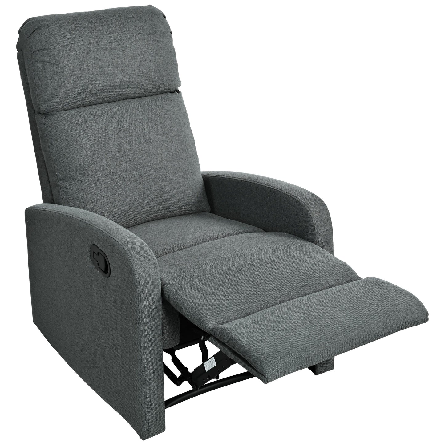 Fauteuil inclinable manuel moderne Roomfitters pour home cinéma, inclinable et réglable pour salon, anthracite