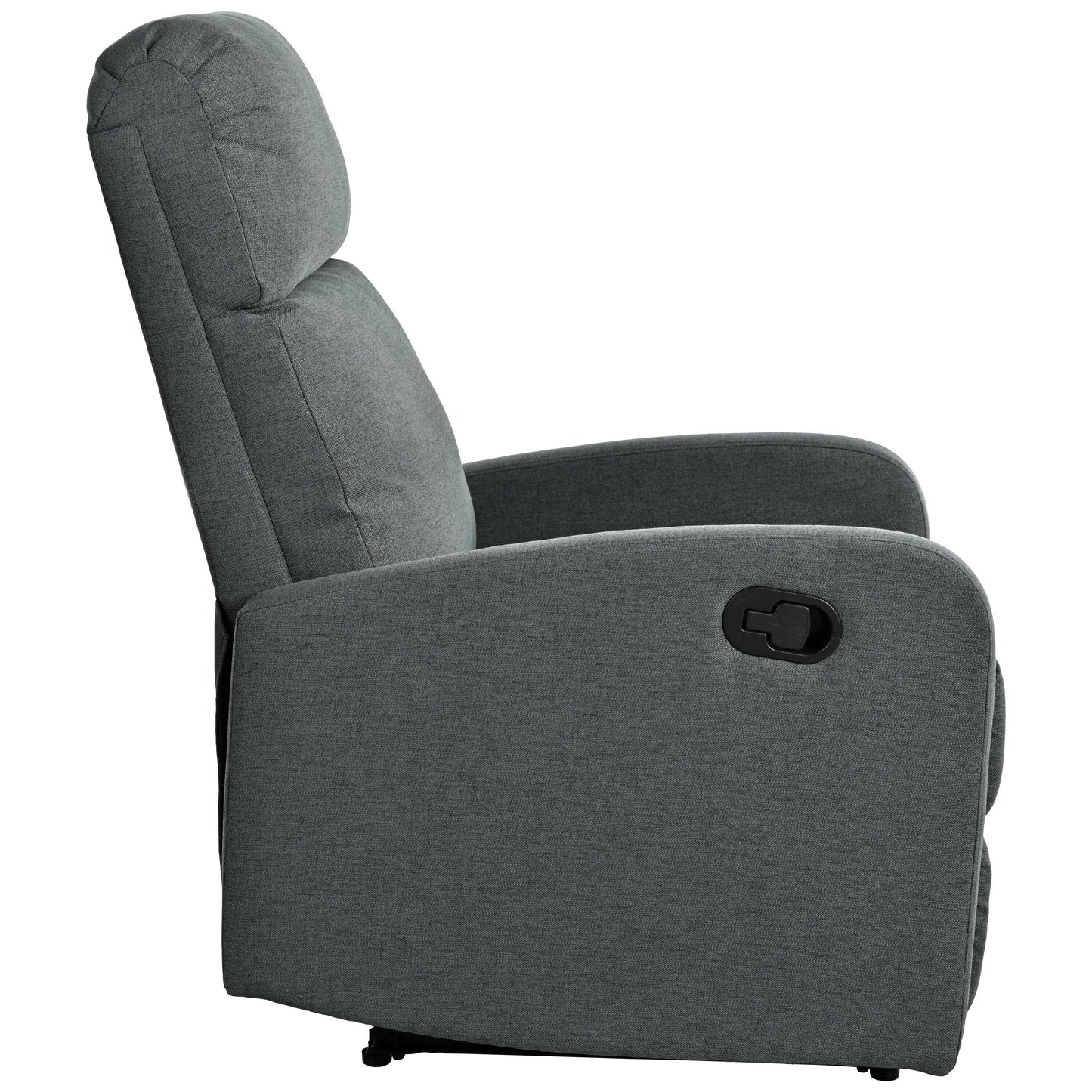 Fauteuil inclinable manuel moderne Roomfitters pour home cinéma, inclinable et réglable pour salon, anthracite