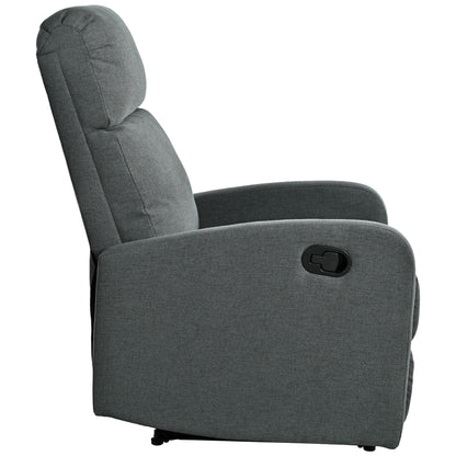 Fauteuil inclinable manuel moderne Roomfitters pour home cinéma, inclinable et réglable pour salon, anthracite