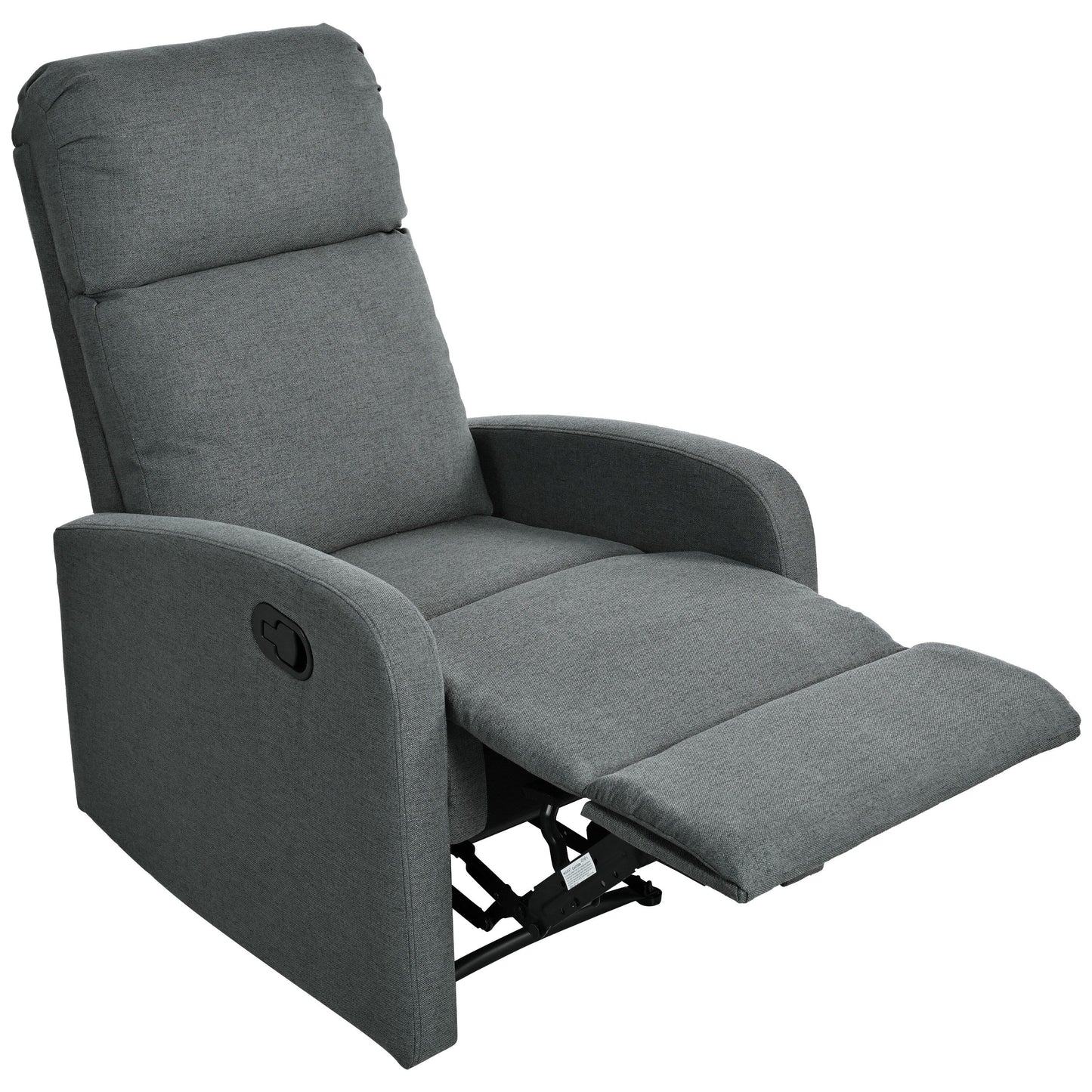 Fauteuil inclinable manuel moderne Roomfitters pour home cinéma, inclinable et réglable pour salon, anthracite