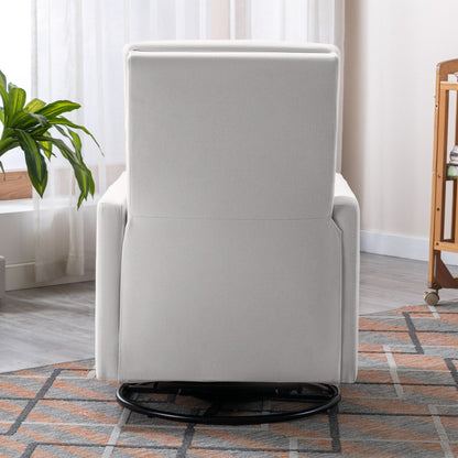 Fauteuil à bascule rembourré moderne pour chambre d'enfant Roomfitters, fauteuil inclinable pivotant et moelleux