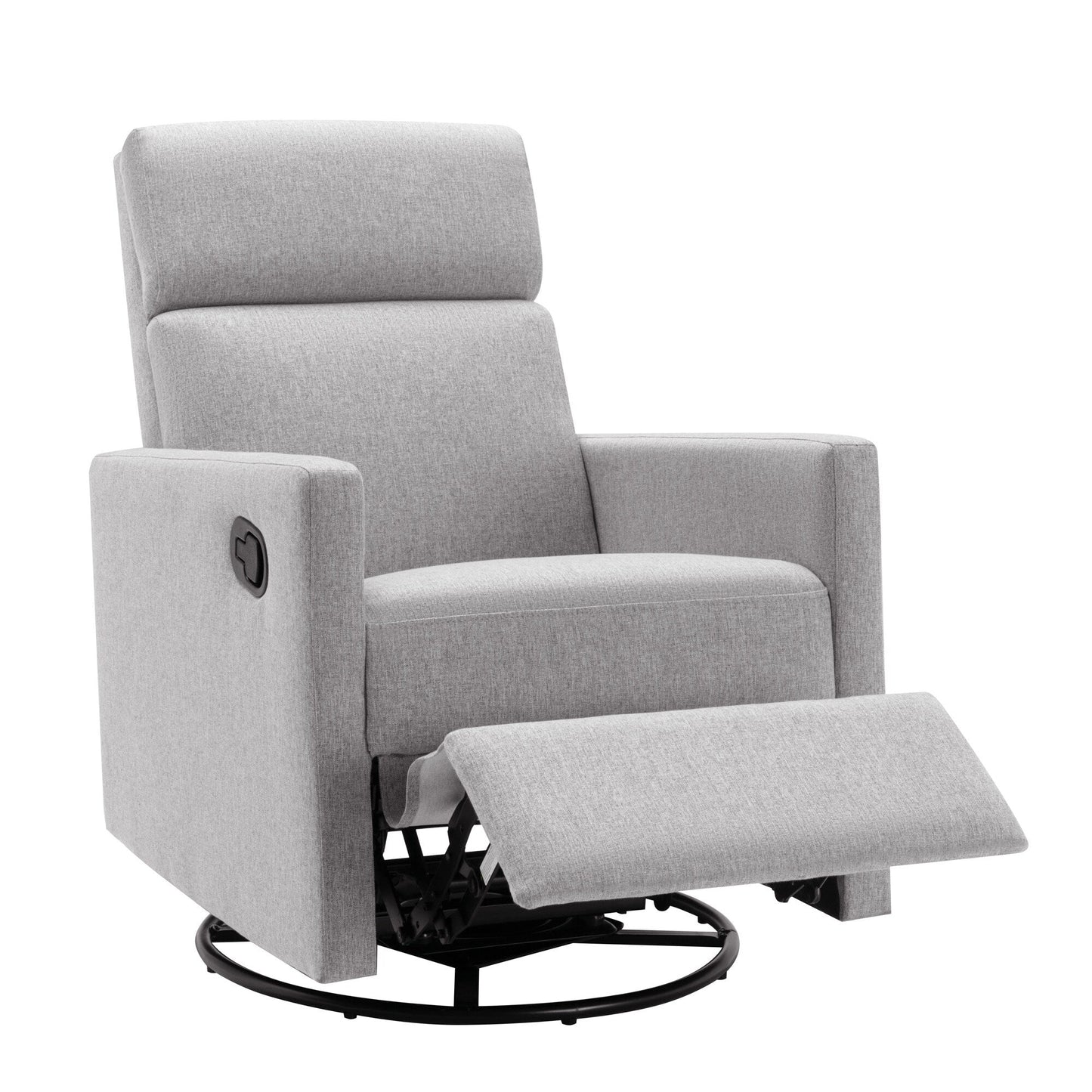 Fauteuil à bascule rembourré moderne pour chambre d'enfant Roomfitters, fauteuil inclinable pivotant et moelleux