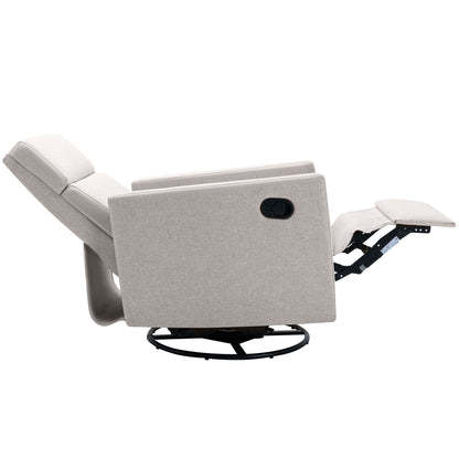 Fauteuil à bascule rembourré moderne pour chambre d'enfant Roomfitters, fauteuil inclinable pivotant et moelleux