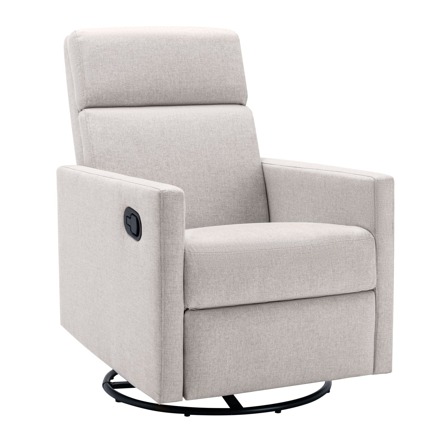 Fauteuil à bascule rembourré moderne pour chambre d'enfant Roomfitters, fauteuil inclinable pivotant et moelleux