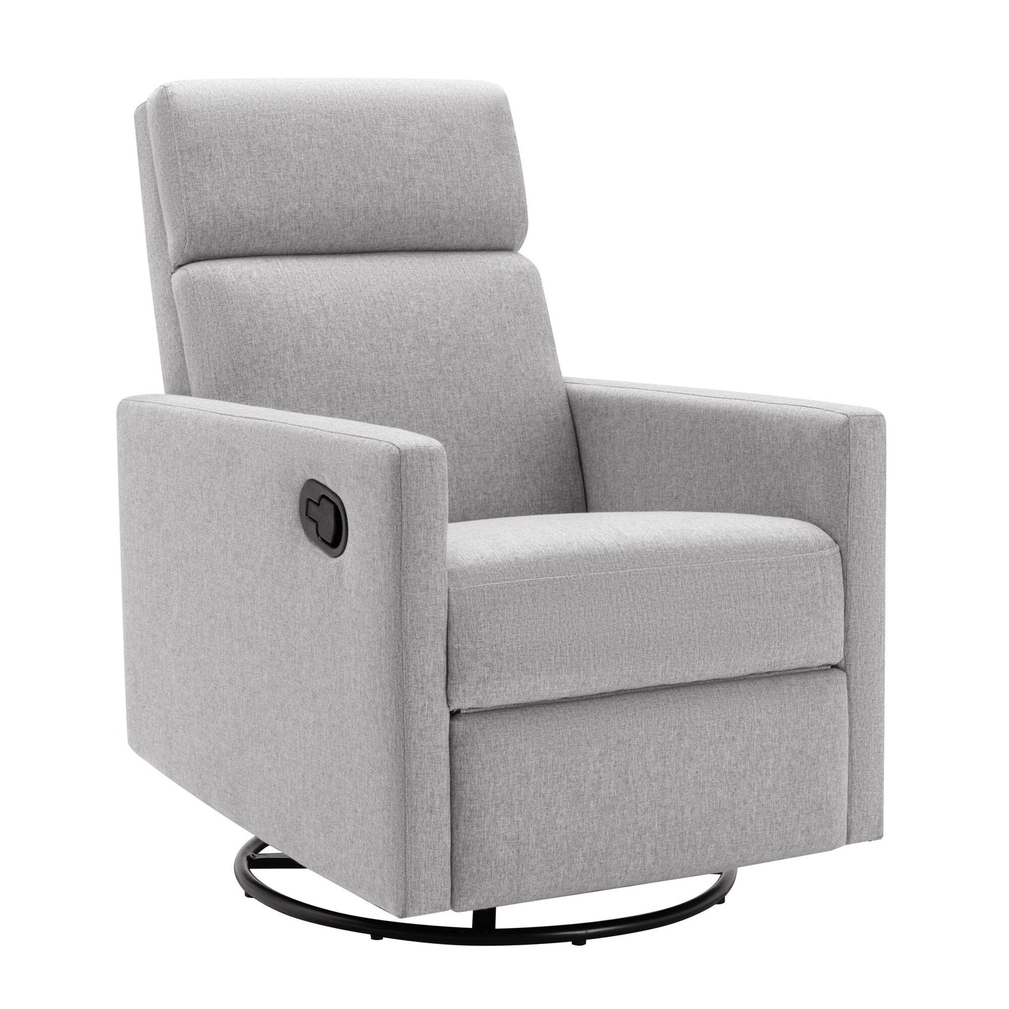 Fauteuil à bascule rembourré moderne pour chambre d'enfant Roomfitters, fauteuil inclinable pivotant et moelleux