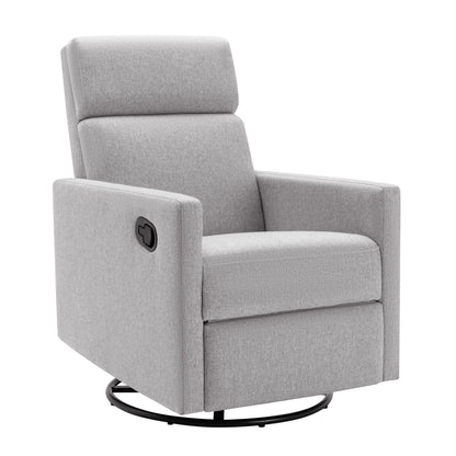 Fauteuil à bascule rembourré moderne pour chambre d'enfant Roomfitters, fauteuil inclinable pivotant et moelleux