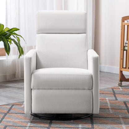 Fauteuil à bascule rembourré moderne pour chambre d'enfant Roomfitters, fauteuil inclinable pivotant et moelleux