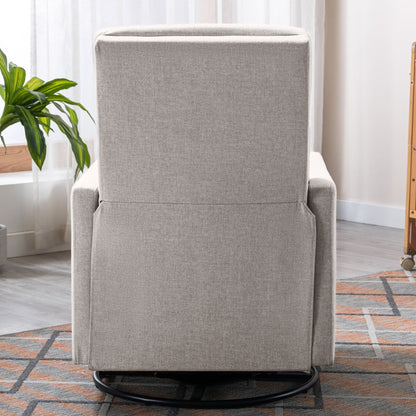 Fauteuil à bascule rembourré moderne pour chambre d'enfant Roomfitters, fauteuil inclinable pivotant et moelleux