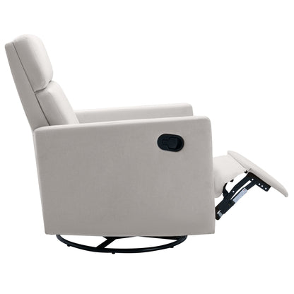 Fauteuil à bascule rembourré moderne pour chambre d'enfant Roomfitters, fauteuil inclinable pivotant et moelleux