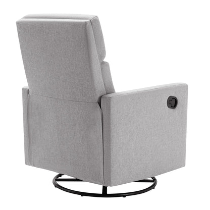 Fauteuil à bascule rembourré moderne pour chambre d'enfant Roomfitters, fauteuil inclinable pivotant et moelleux