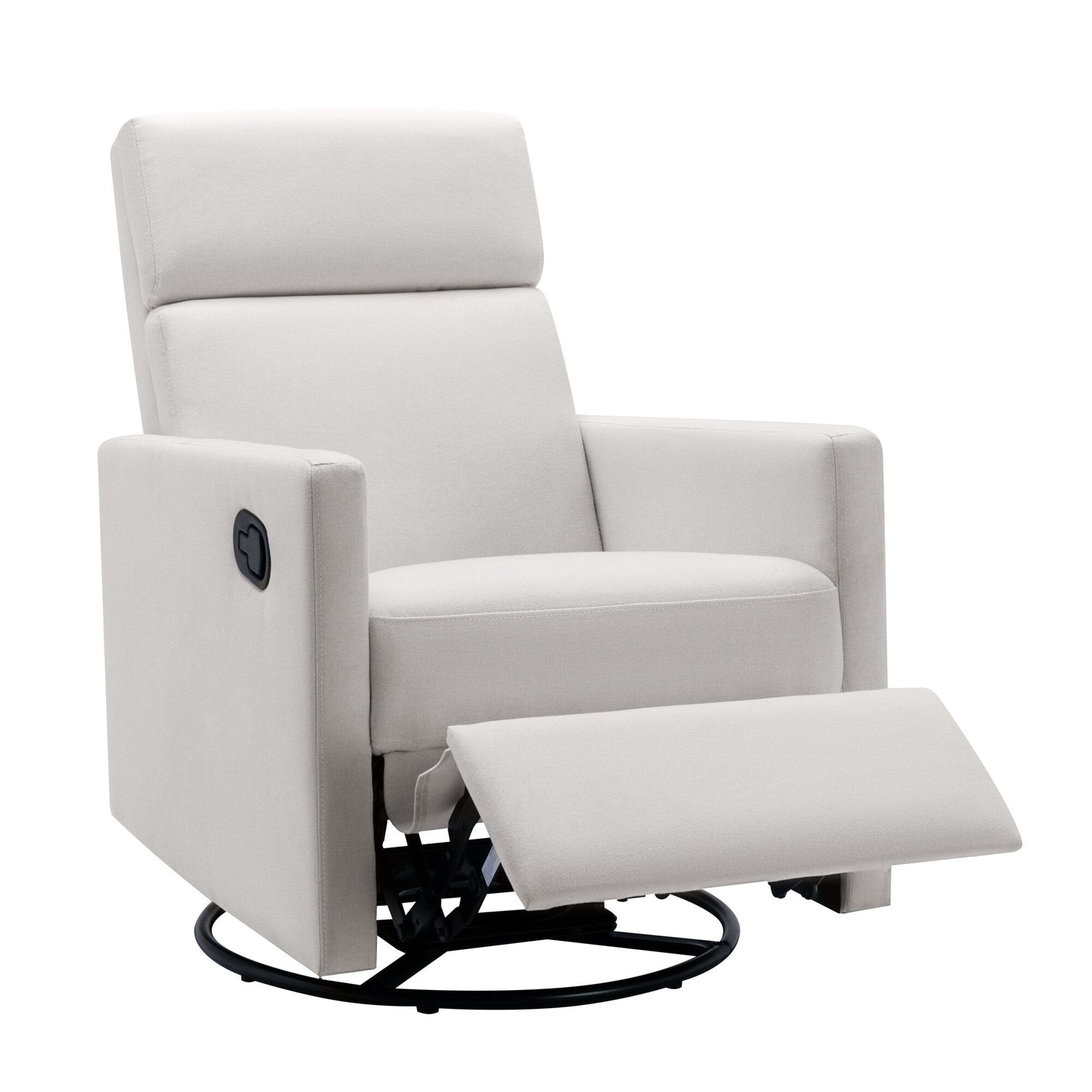 Fauteuil à bascule rembourré moderne pour chambre d'enfant Roomfitters, fauteuil inclinable pivotant et moelleux