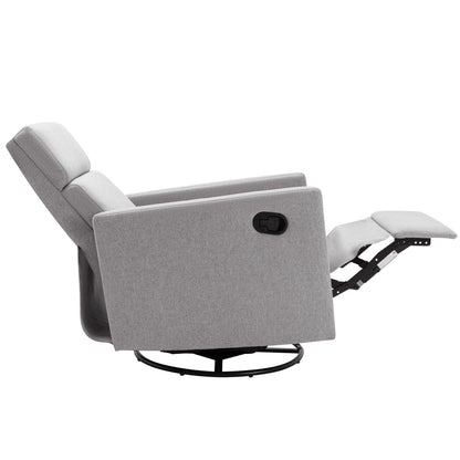 Fauteuil à bascule rembourré moderne pour chambre d'enfant Roomfitters, fauteuil inclinable pivotant et moelleux