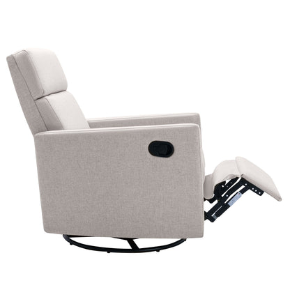 Fauteuil à bascule rembourré moderne pour chambre d'enfant Roomfitters, fauteuil inclinable pivotant et moelleux