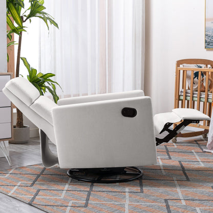 Fauteuil à bascule rembourré moderne pour chambre d'enfant Roomfitters, fauteuil inclinable pivotant et moelleux