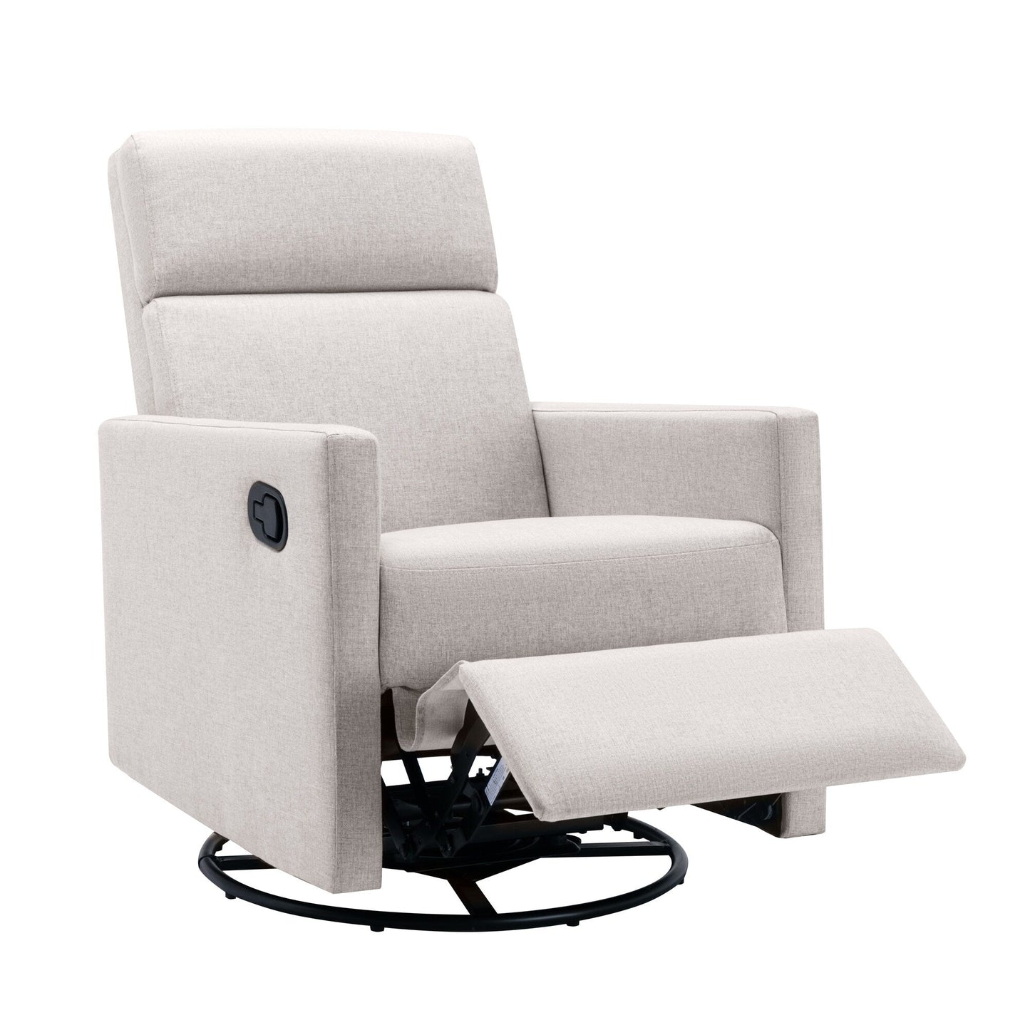 Fauteuil à bascule rembourré moderne pour chambre d'enfant Roomfitters, fauteuil inclinable pivotant et moelleux