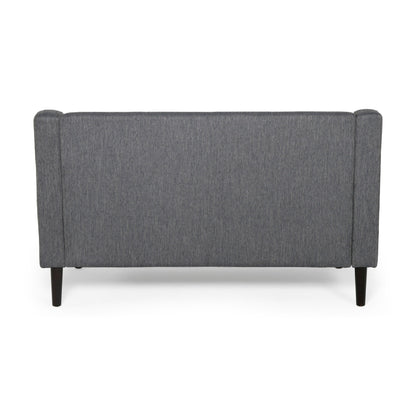 Canapé rembourré moderne Roomfitters, canapé capitonné avec accoudoirs incurvés et coussins confortables