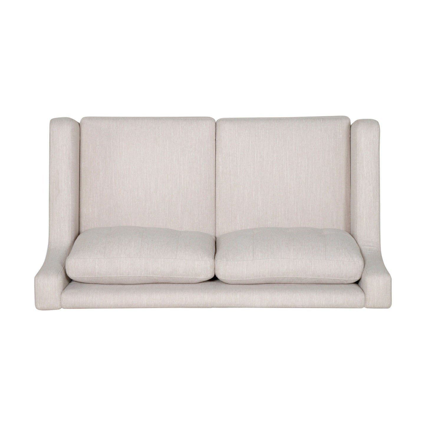 Canapé rembourré moderne Roomfitters, canapé capitonné avec accoudoirs incurvés et coussins confortables