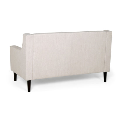 Canapé rembourré moderne Roomfitters, canapé capitonné avec accoudoirs incurvés et coussins confortables