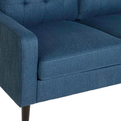 Canapé rembourré moderne Roomfitters, canapé capitonné avec accoudoirs incurvés et coussins confortables