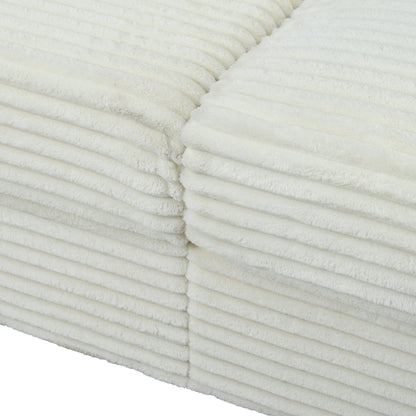 Canapé-lit sectionnel surdimensionné Roomfitters, avec méridienne, canapé-lit en velours côtelé, ports USB et porte-gobelets